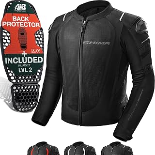 SHIMA Mesh Pro 2.0 Motorbike Jackets for Men AirForce Protector Back Armour Riding Motorcycle Jacket Summer Bikers Vent