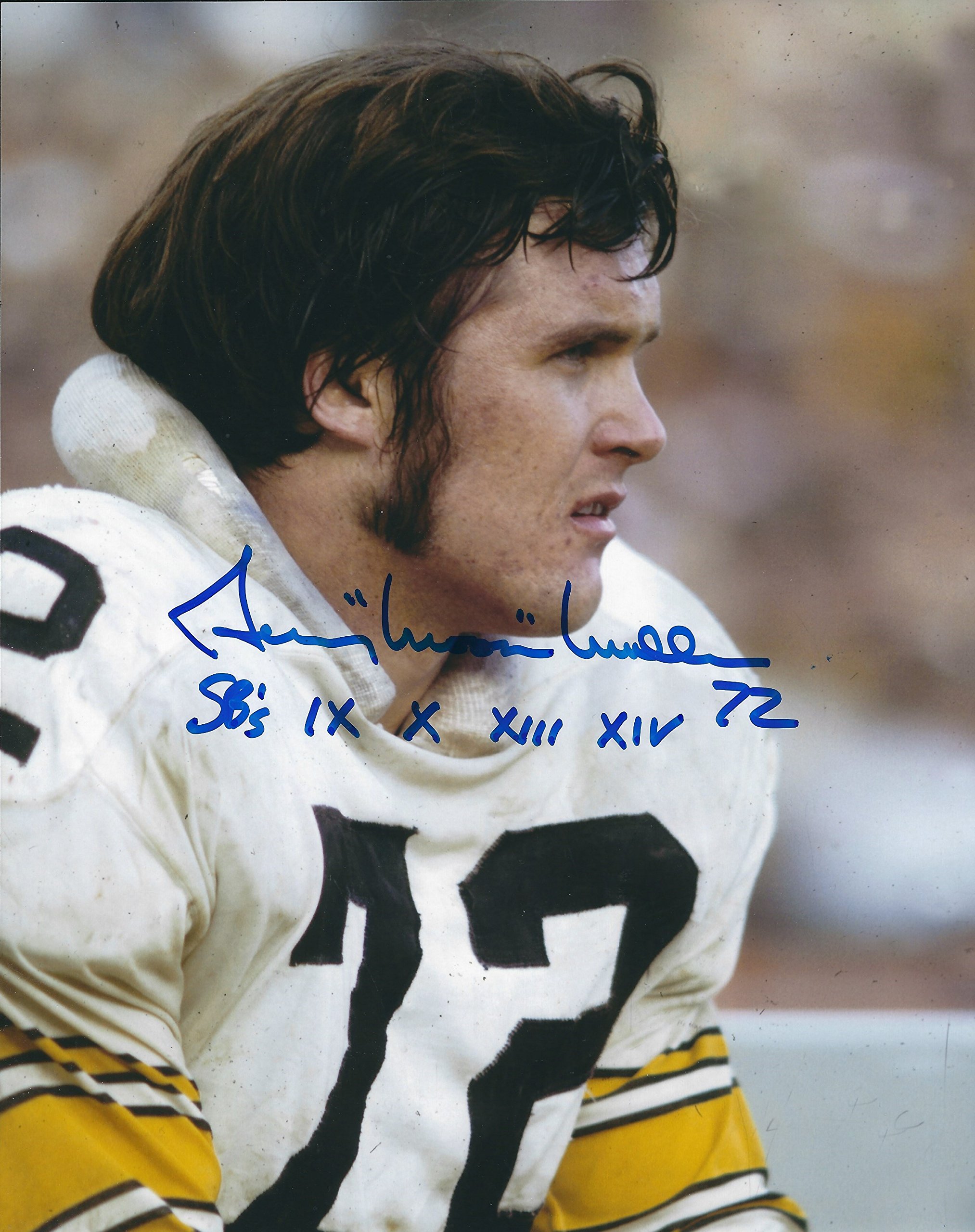 Autographed Gerry "Moon" Mullins Pittsburgh Steelers 8x10 Photo