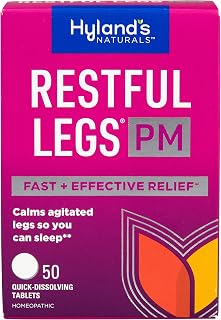 Hyland's Restful Legs PM Tablets, Nighttime Formula so You Can Sleep, 50ct