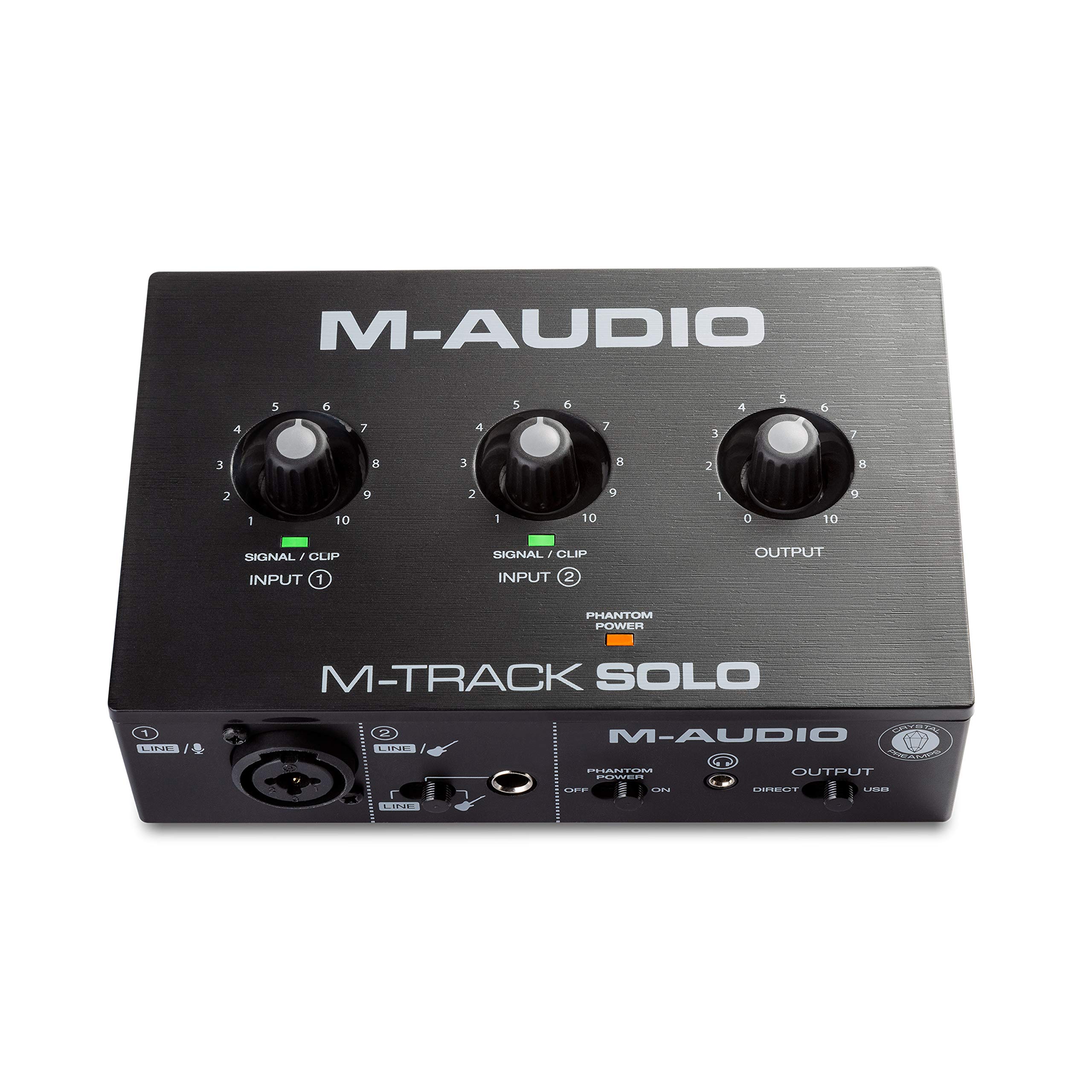 M-AUDIO M-Track Solo USB Audio Interface | XLR, Line and DI Inputs, Professional