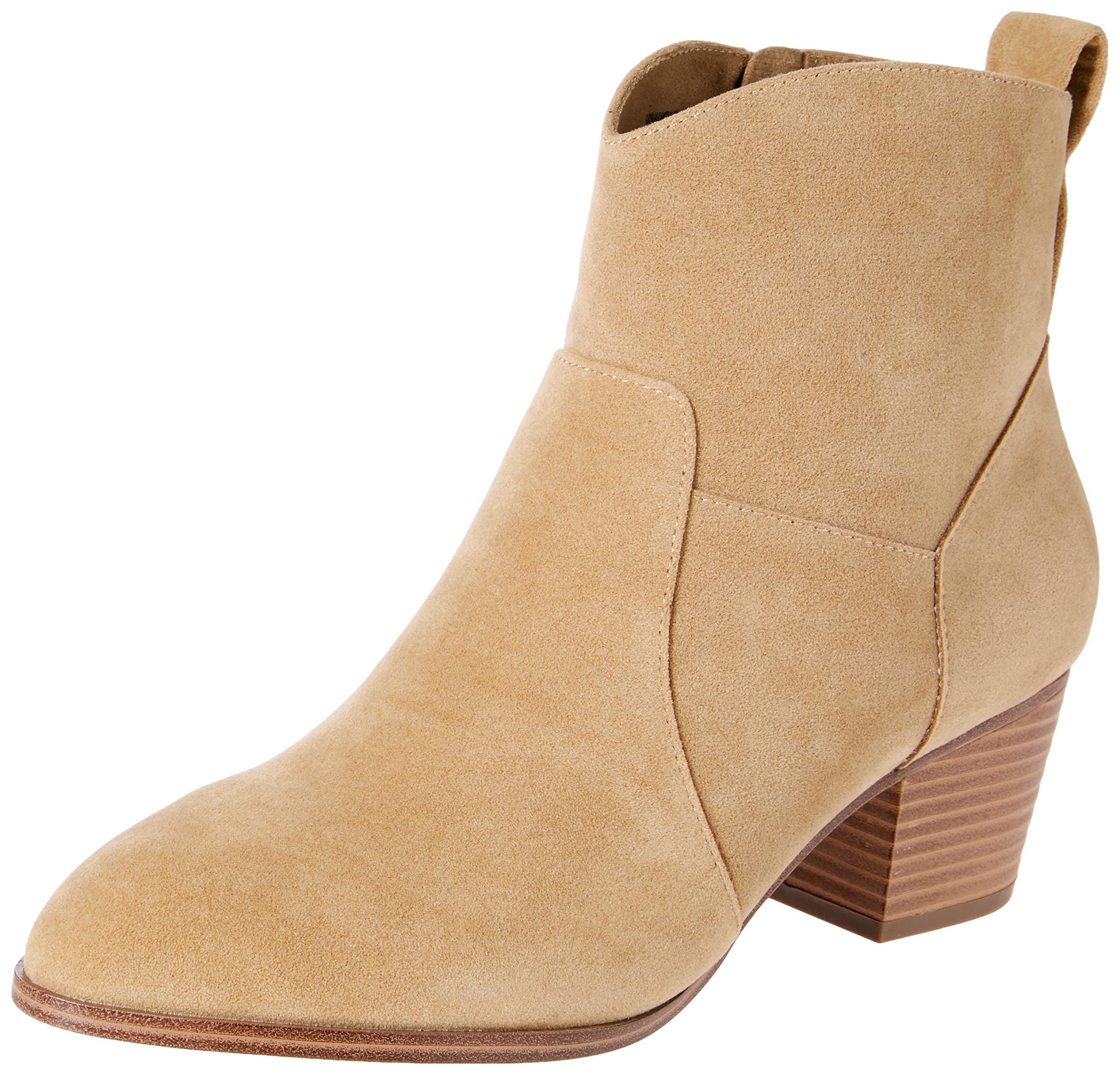 Amazon Essentials Women's Ankle Boots Cowboys with Stacked Heel