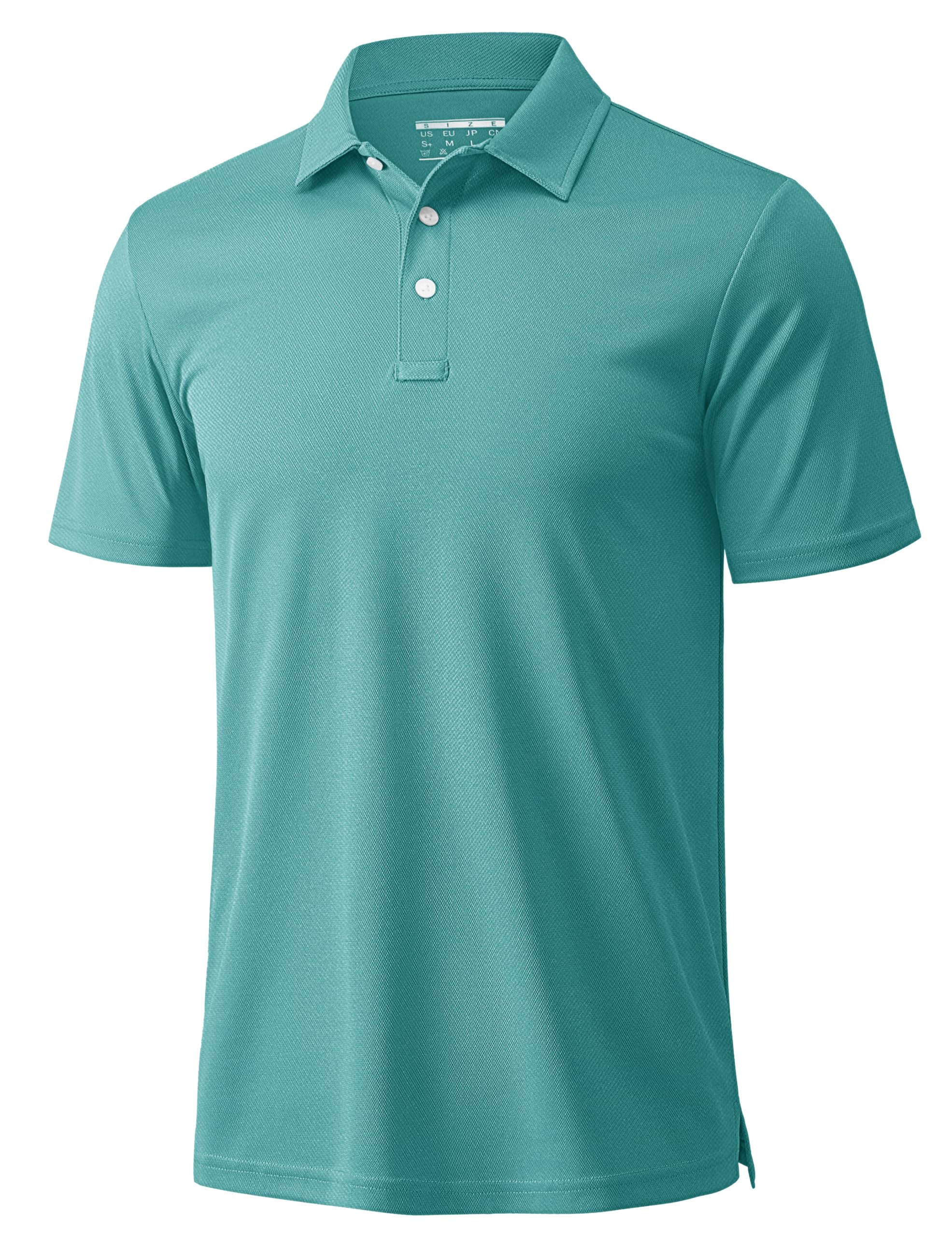 MAGCOMSEN Men's Polo Shirts 3 Buttons Casual Work T Shirts Quick Dry Short Sleev