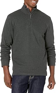 Amazon Essentials Men's Regular Fit French Rib Quarter Zip Sweater
