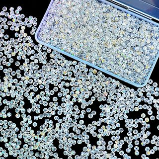 Laopottbeads 1200Pcs 4mm Crystal Glass Beads for Jewelry Making Beads for Bracelets Necklace Pendants Making Supplies(White AB Color)