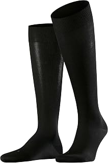 FALKE Lufthansa Travel & Comfort Men's Energizing Cotton Knee-High Socks Strong Compression Improved Blood Circulation Ideal For Travelling And Long Periods Sitting Breathable Soft On Skin 1 Pair