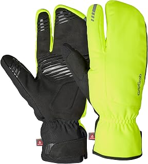 GripGrab Nordic 2 Windproof Deep Winter 3 Fingers Lobster Thermal Padded Cycling Gloves, Winter Unisex Adult