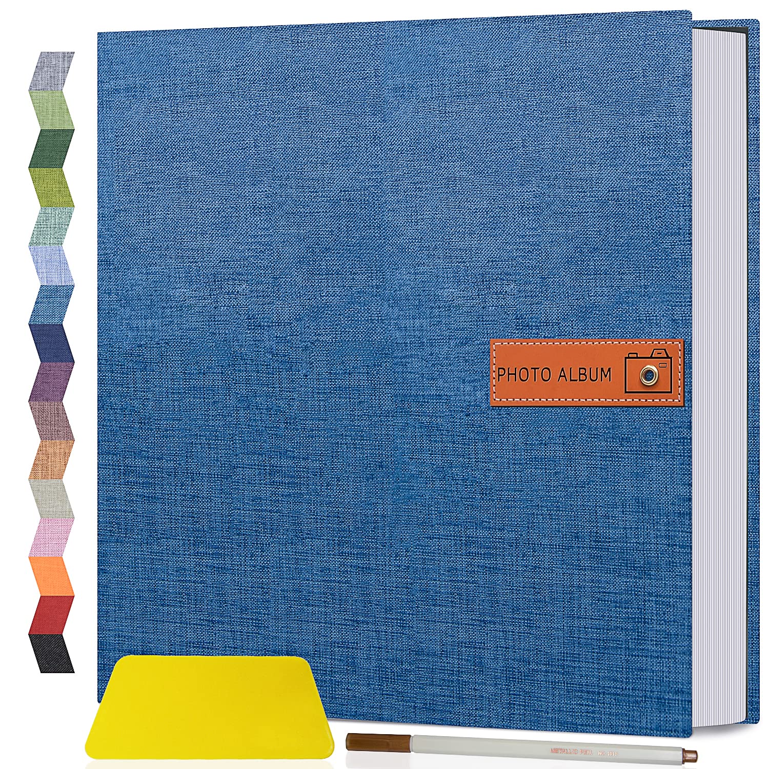 Popotop Large Photo Album Self Adhesive 4x6 5x7 8x10 Scrapbook Album DIY Picture