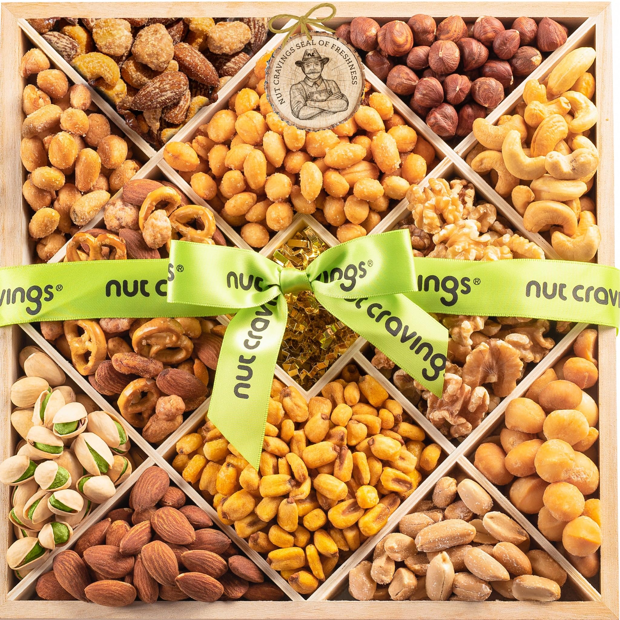 NUT CRAVINGS - Halloween Treats, Mixed Nuts Gift Basket (12 Assortments) | in Re