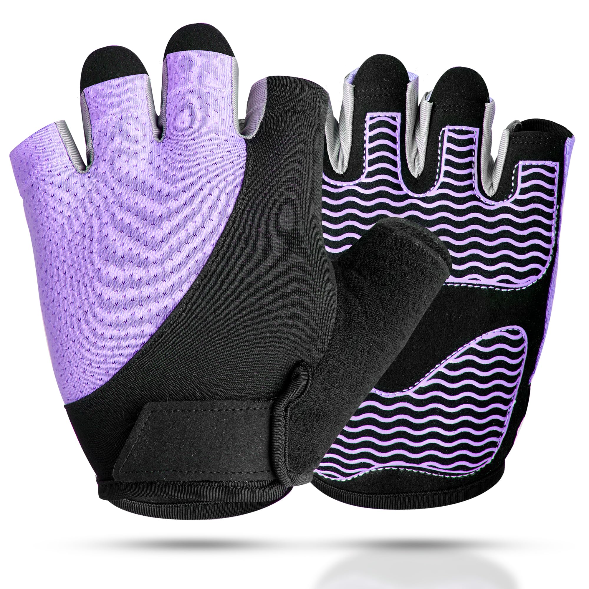 Sunnex Gym Gloves, Workout Gloves, Fingerless Gloves for Weightlifting, Lightwei