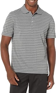 Amazon Essentials Men's Moisture Wicking Golf Polo Shirt, Short Sleeve, Slim-Fit, Quick-Dry, Active Wear