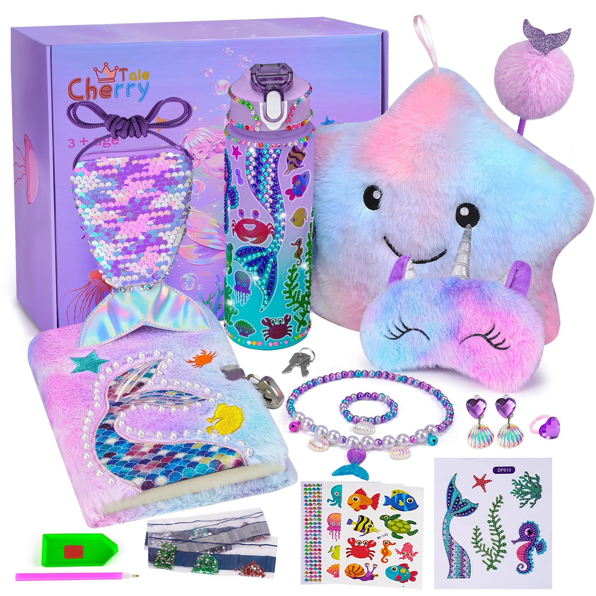 Cherry Tale Mermaid Gifts for Girls 4-6, Mermaid Toys for Girls Age 6-8 9+ | Bir