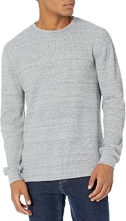 Amazon Essentials Men's Long Sleeve Slim-Fit Waffle Thermal Shirt with Ribbed Trim