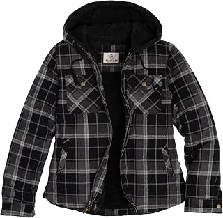 Legendary Whitetails womens Woodland Berber Lined Hooded Shirt JacketShirt Jacket