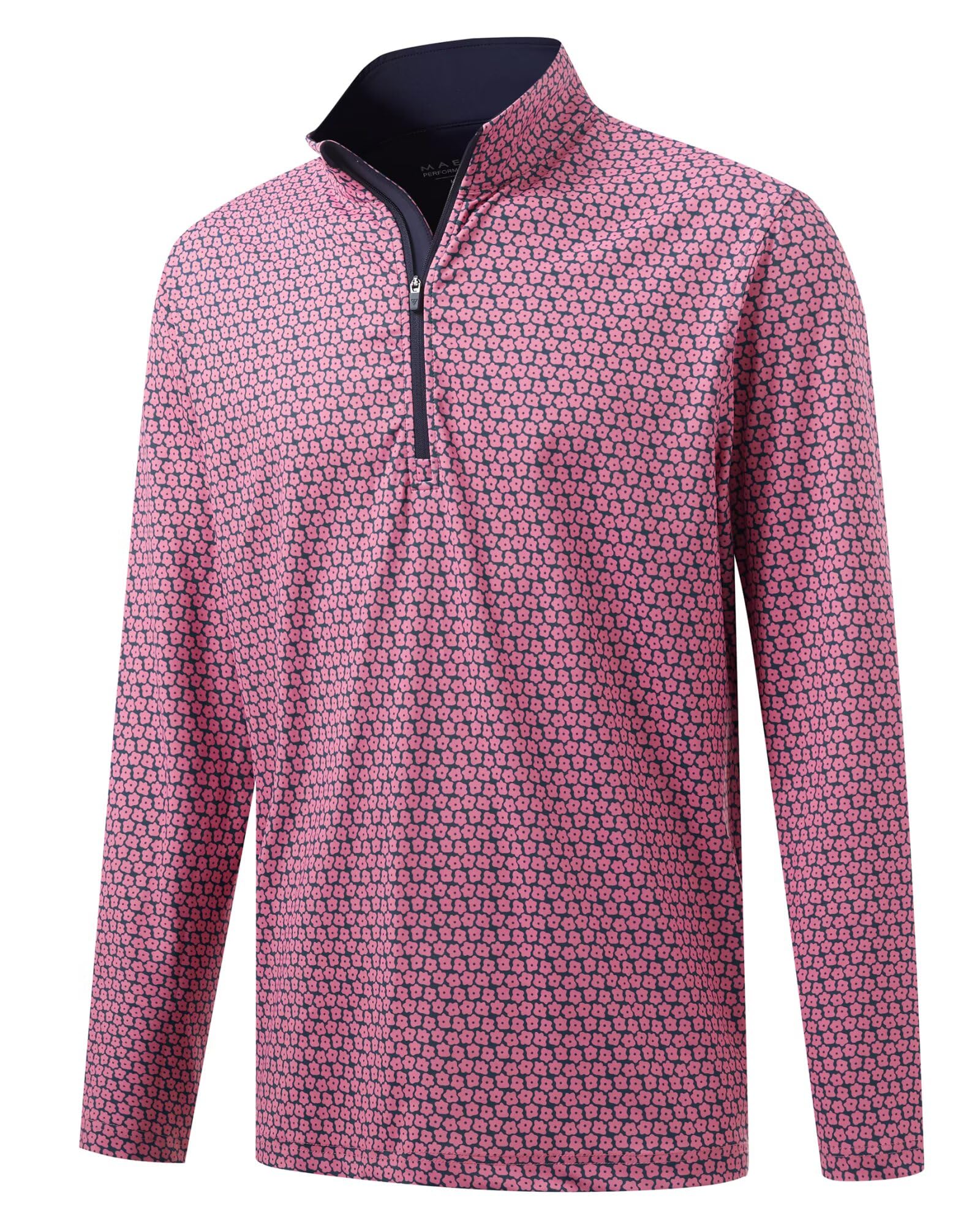M MAELREG Quarter Zip Golf Pullover Men Dry Fit Long Sleeve Performance Wicking 