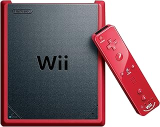 Wii Mini with Mario Kart Wii Game - Red (Renewed)