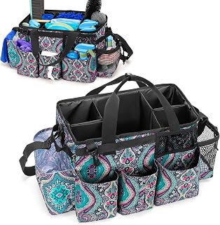 LoDrid Wearable Cleaning Caddy Bag with 4 Foldable Dividers, Totem