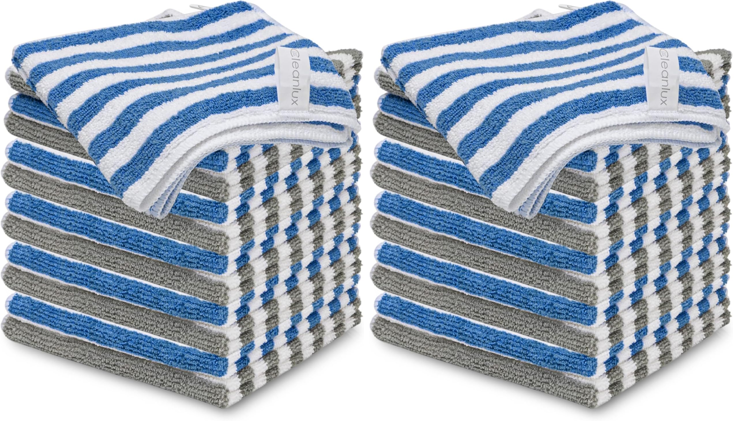 Microfibre Cleaning Cloths - 24 Pack - 32 x 32cm - Polyamide Technology Multi Pu