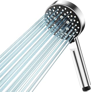 Magichome Shower Head, High Pressure Shower Head with 5 Spray Modes | Turbocharged Design Powerful Shower Heads for Low Water Pressure
