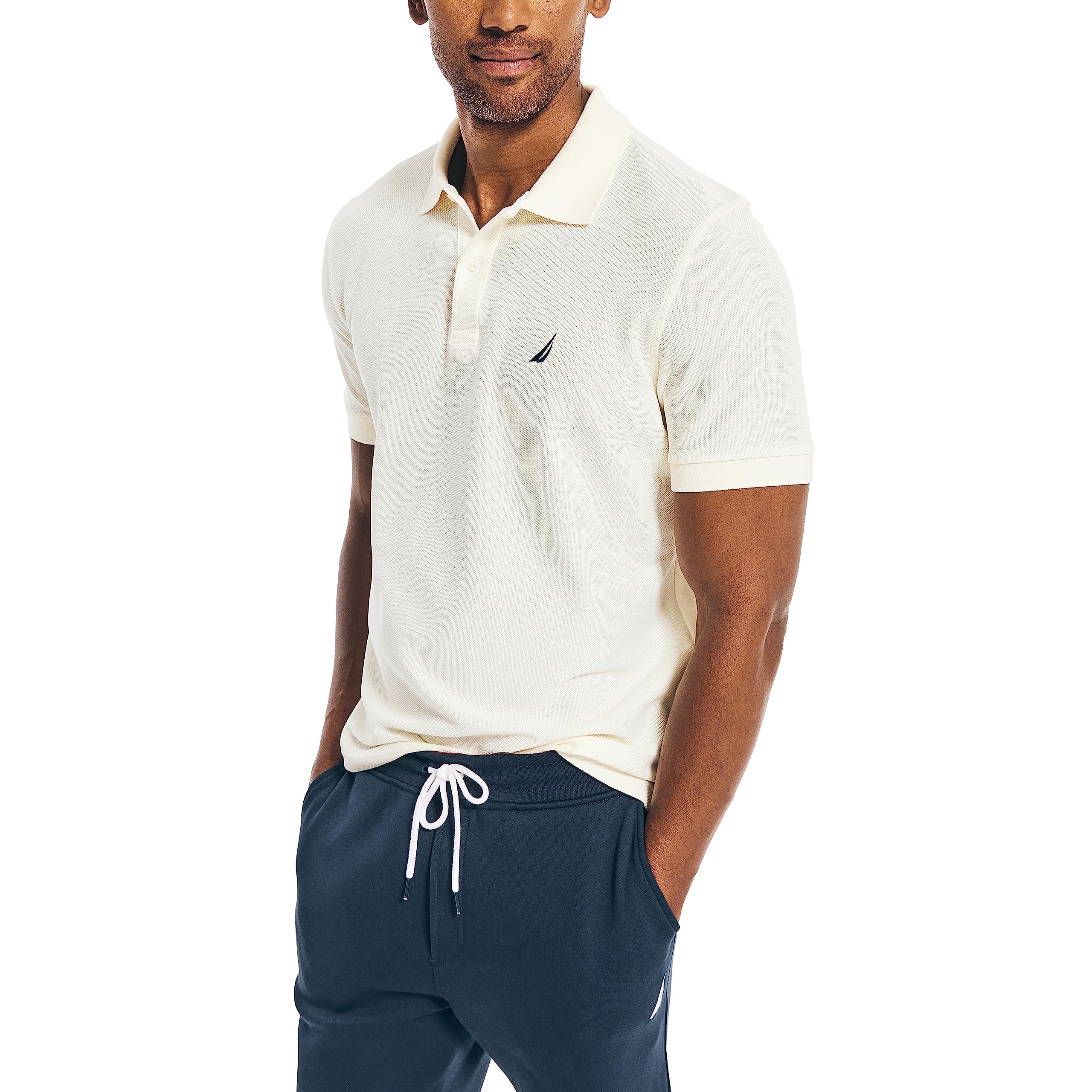 Nautica Classic Fit Short Sleeve Soft Cotton Polo Shirt Men (Pack of 1)