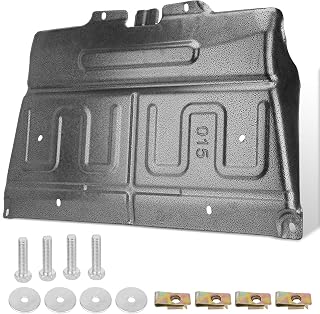 Manganese Steel Splash Panel Shield Compatible with Ford F-150 2015-2024 | Compatible with F150 Gasoline Engine, Not Fit Raptor Models or 3.0L Diesel Models Replaces ML3Z-7222-D Under Diaper cover