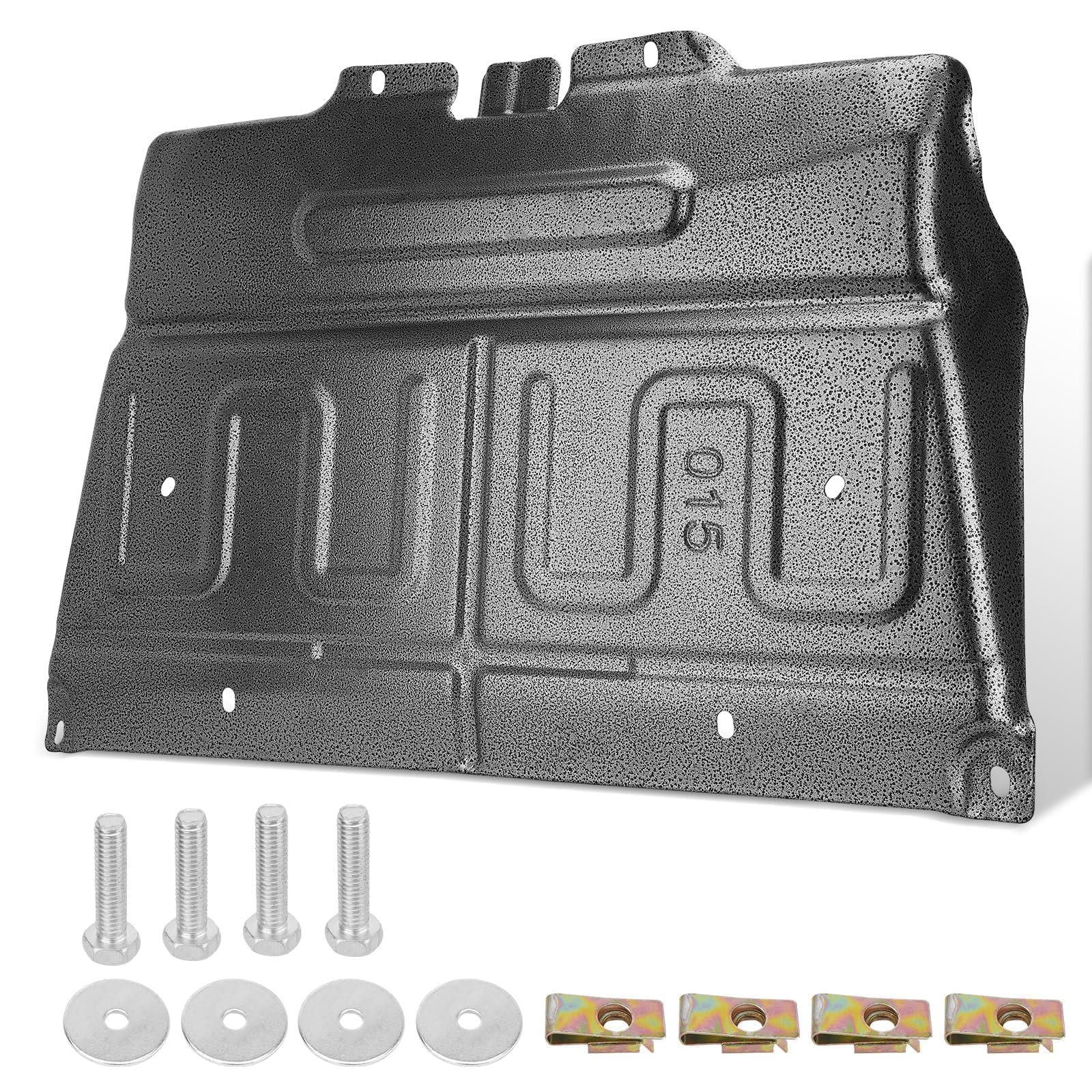 Manganese Steel Splash Panel Shield Compatible with Ford F-150 2015-2024 | Compa