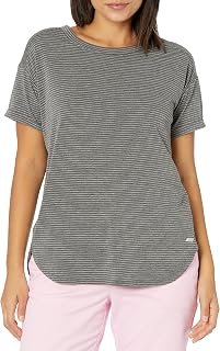 Amazon Essentials Femme T-Shirt Studio léger à col Rond, Coupe décontractée (Grandes Tailles Disponibles)