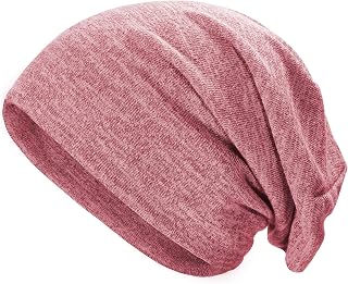 ZLYC Jersey Hats Thin Summer Night Hat for Women Men