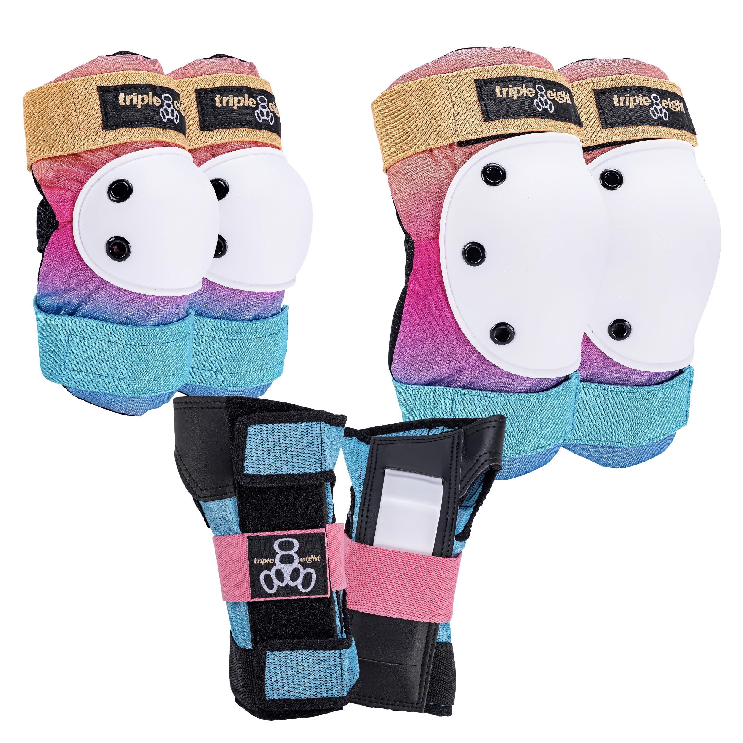 Triple Eight Saver Series 3-Pack Pad Set– Ideal for Skateboarding, In-line Skati