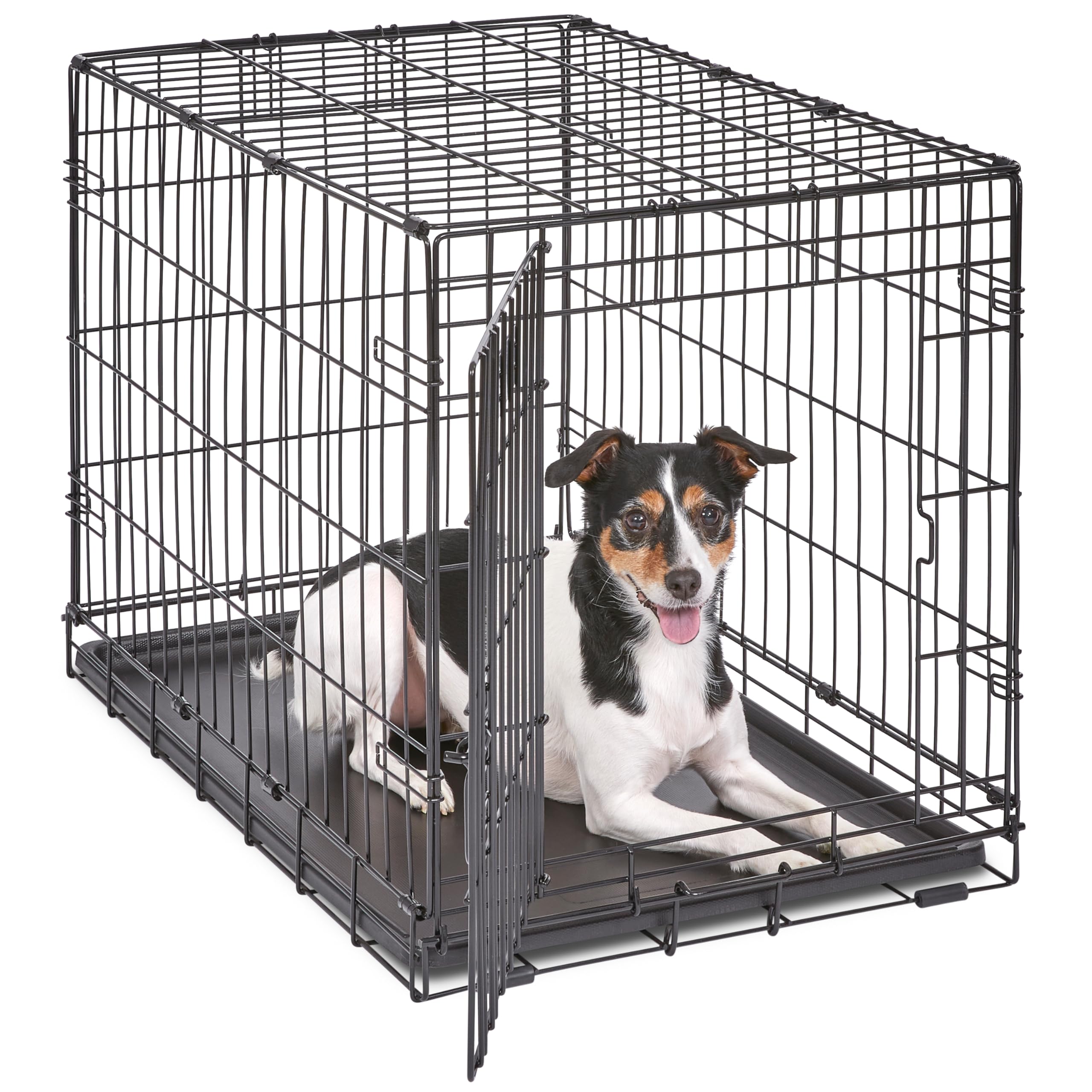 Midwest 30-Inch Single Door iCrate, for Medium Breeds, 21-40 lbs | Folding Dog C