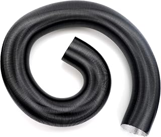 EricAuto 60mm 300cm Flexible Air Ducting Pipe Hose for Air Diesel Heater | Compatible with Caravan, Camper, and Vehicle Heating Systems (60mm- 300cm stretched length)