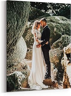 Personalized Custom Canvas Prints: Photo On Canvas (Framed 11X14) Transform Your Photos into Stunning Framed Wall Art Digitally Printed Photo To Canvas Ideal for Home Decor Gifts Keepsakes