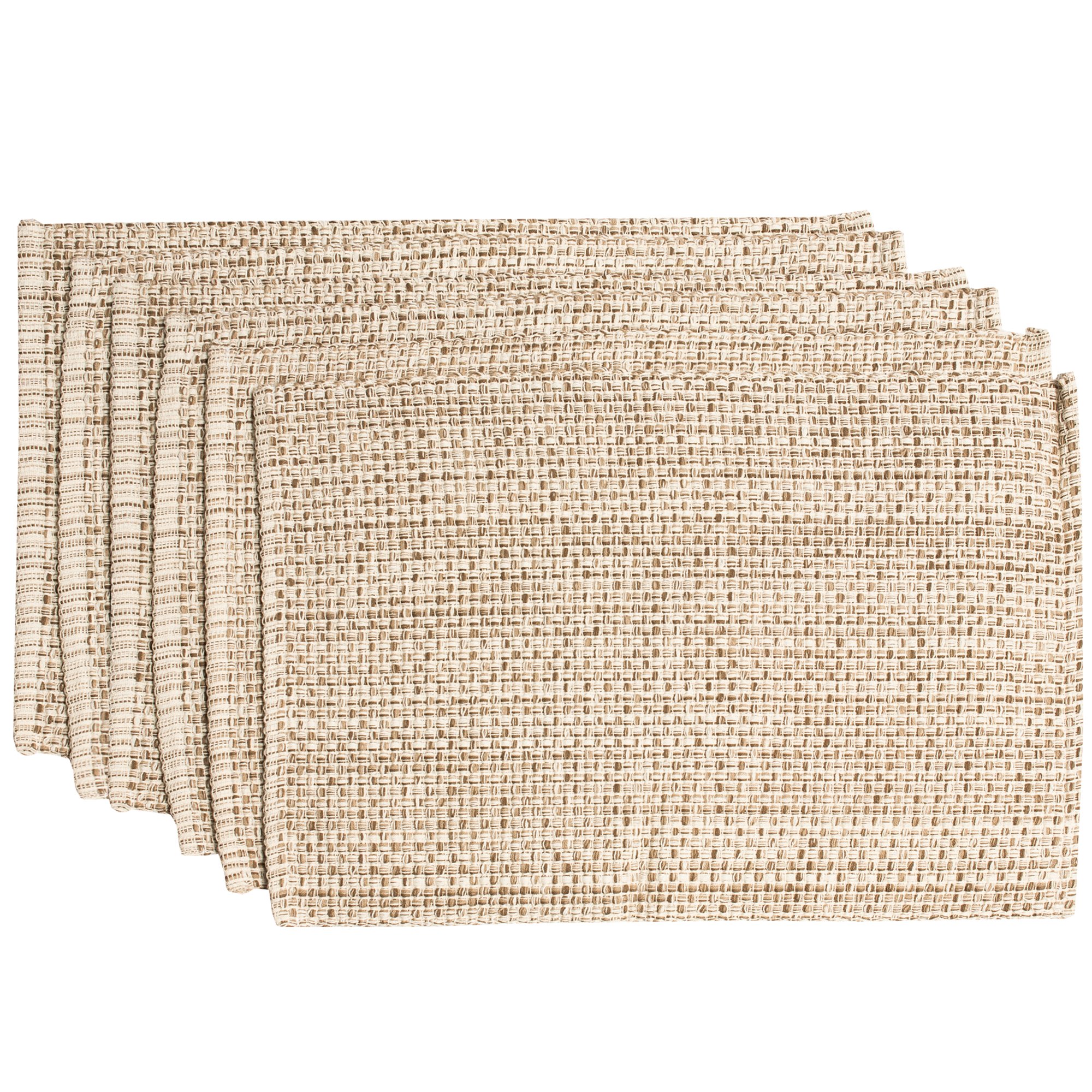 Sweet Home Collection 100% Cotton Placemats for Dining Room Rectangle Two Tone W