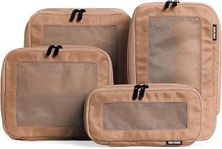 Aerotrunk Compression Packing Cubes for Travel, 4-Pack, Mocha