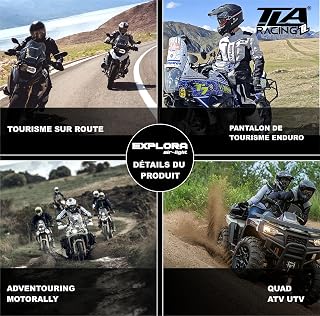 TLA EXPLORA Light - Motorcycle Pants for Men with CE Protections | Spring/Summer Motorcycle Pants | Moto 2 Seasons | Motorcycle Tracksuit | Clothing for Men