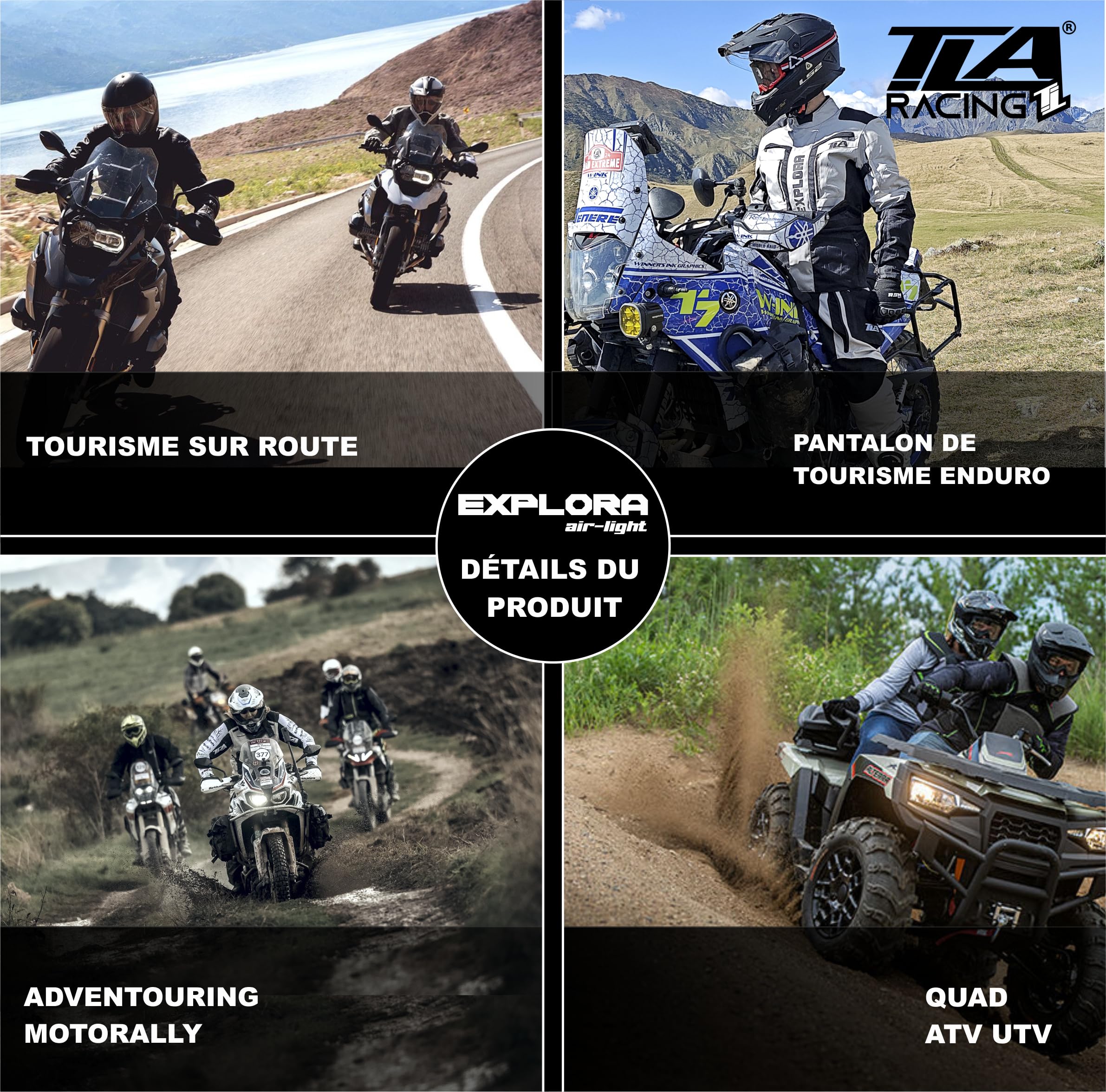 TLA EXPLORA Light - Motorcycle Pants for Men with CE Protections | Spring/Summer