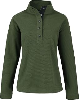 Cutter & Buck Hunts Point Eco Textured Fleece Recycled Womens Snap Pullover Pull-Over Femme