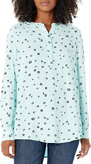 Amazon Essentials Women's Long Sleeve Knit Blouse Tunic