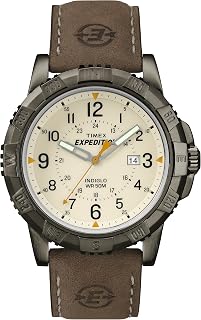 Timex Men's Analogue Wrist Watch, Leather