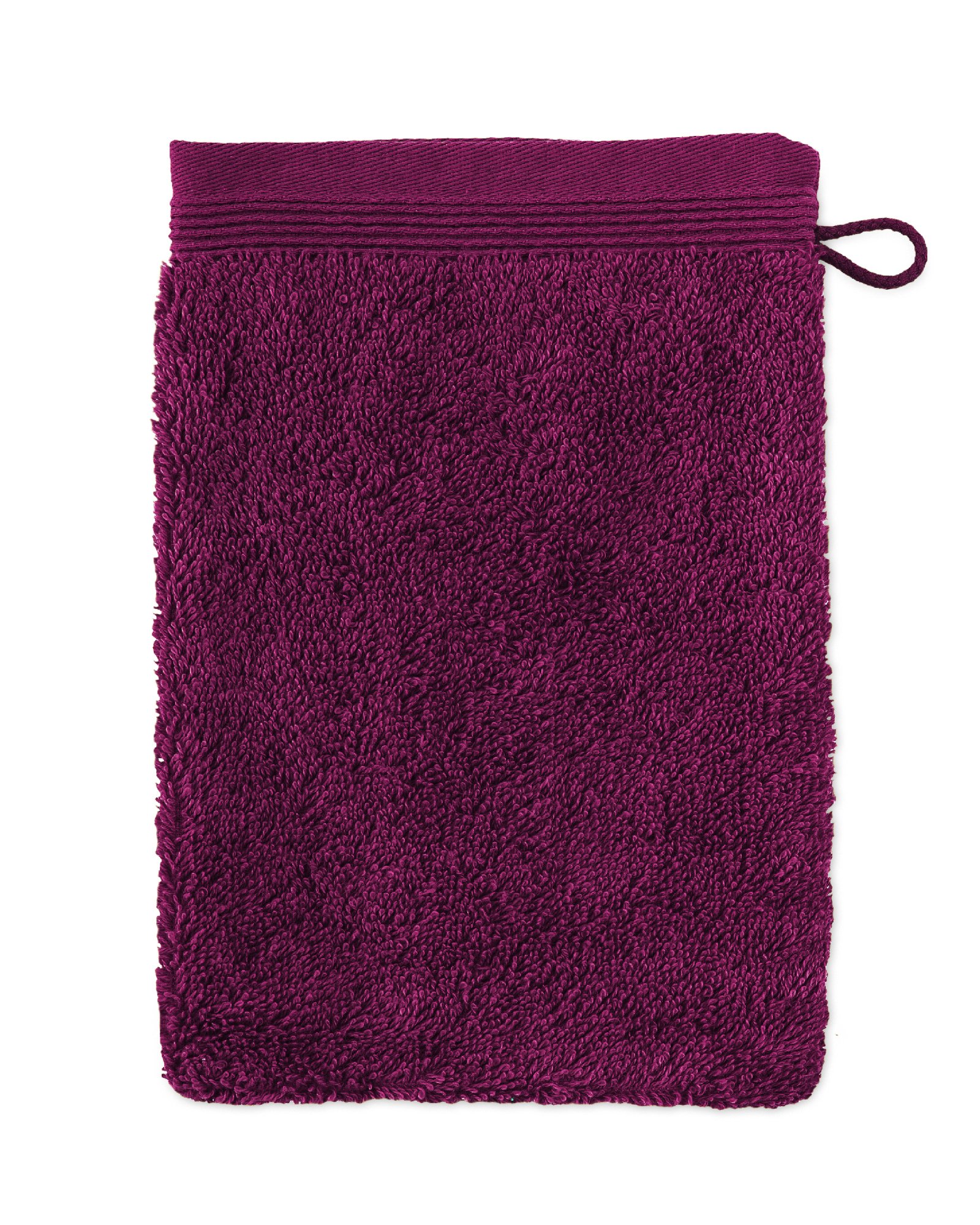 möve Superwuschel wash glove 15 x 20 cm made of 100% cotton, berry