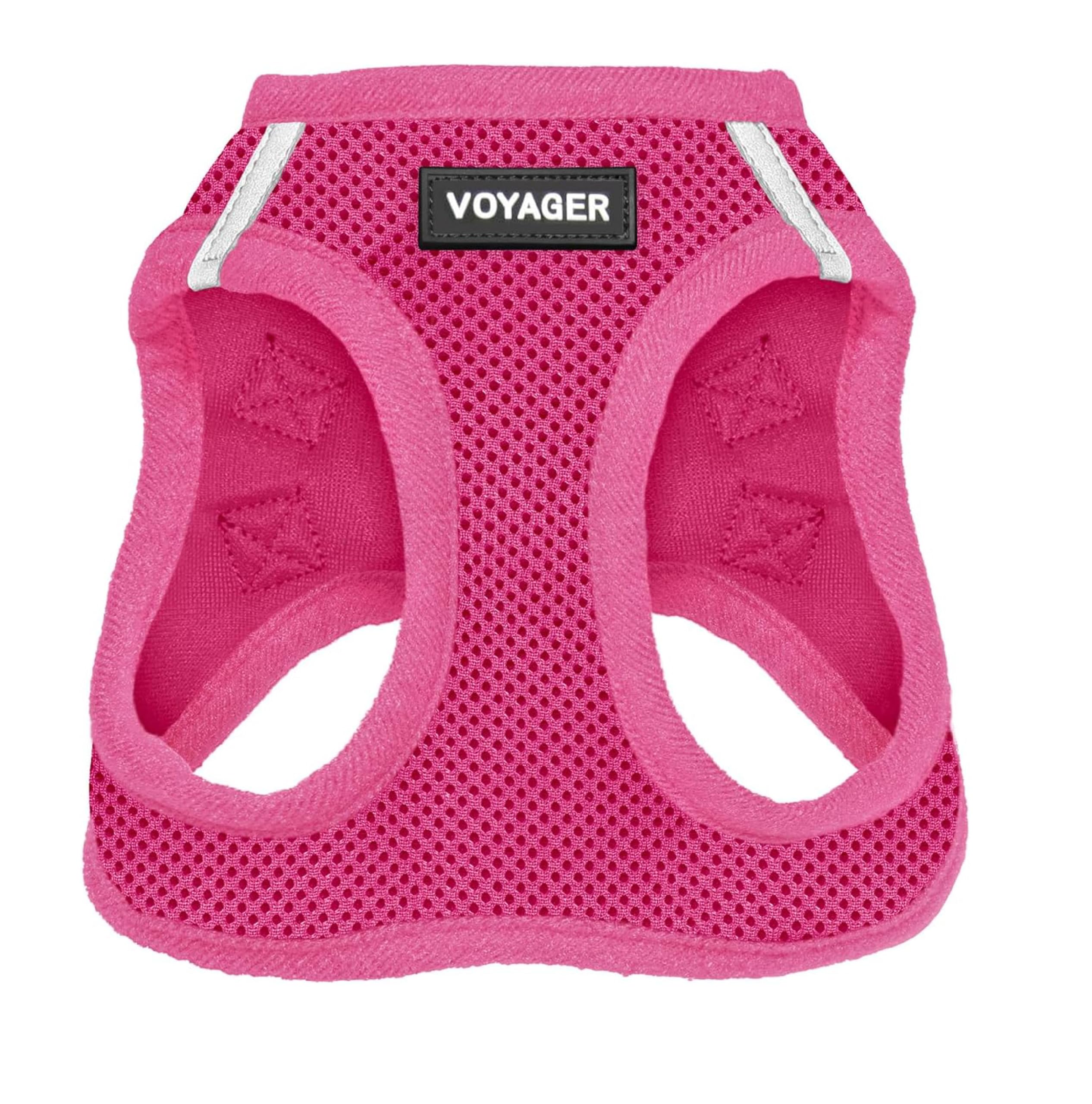 Voyager Step-in Air Dog Vest Harness - Fuchsia, Small | 14.5-16" in Chest, Refle