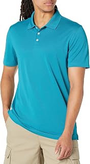 Amazon Essentials Men's Golf Polo Shirt, Short Sleeve, Slim Fit, Quick Dry