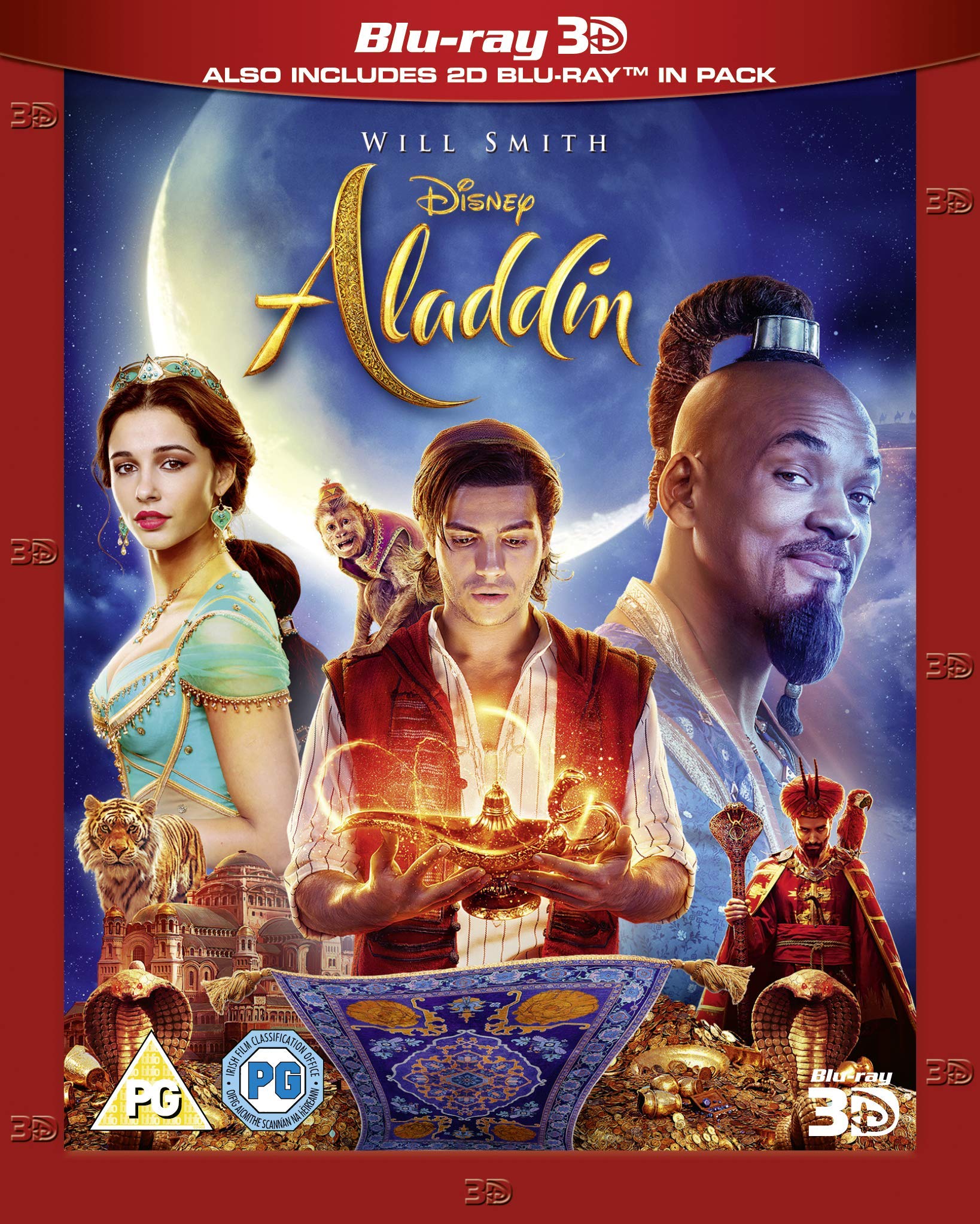 Disney's Aladdin Live Action [3D + Blu-ray] [Region Free] [2019]