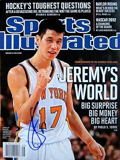 Jeremy Lin NY Knicks autographed Sports Illustrated magazine 2/27/12