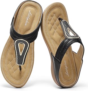 Littleplum Women's Orthotic Slides Slip on Slippers Ladies Sandals Arch Support Sandals for Women