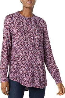 Amazon Essentials Women's Long Sleeve Knit Blouse Tunic