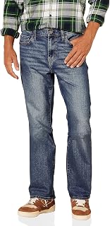 Amazon Essentials Men's Straight-Fit Stretch Jean, Light-Stretch Denim