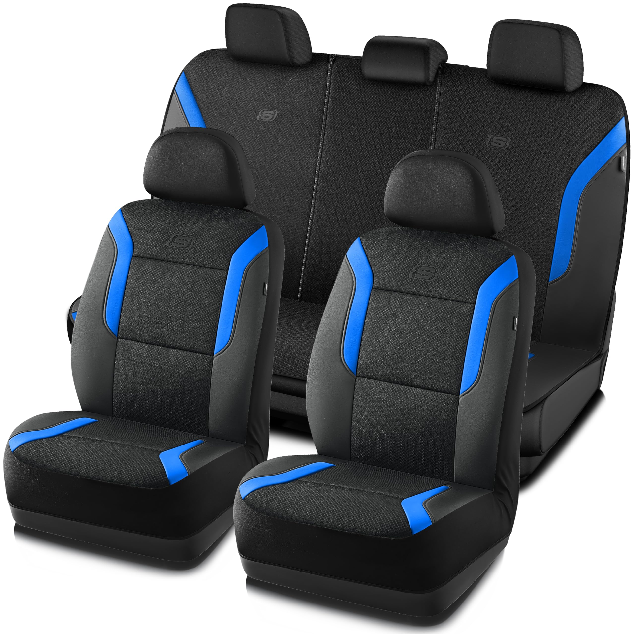 Skechers Memory Foam Car Seat Covers, Air Cool Mesh Thick Seat Covers, Car Seat 