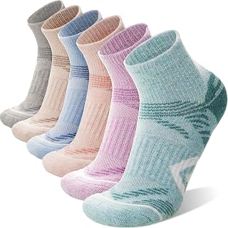 ANTSANG Merino Wool Quarter Ankle Hiking Running Socks for Women Men