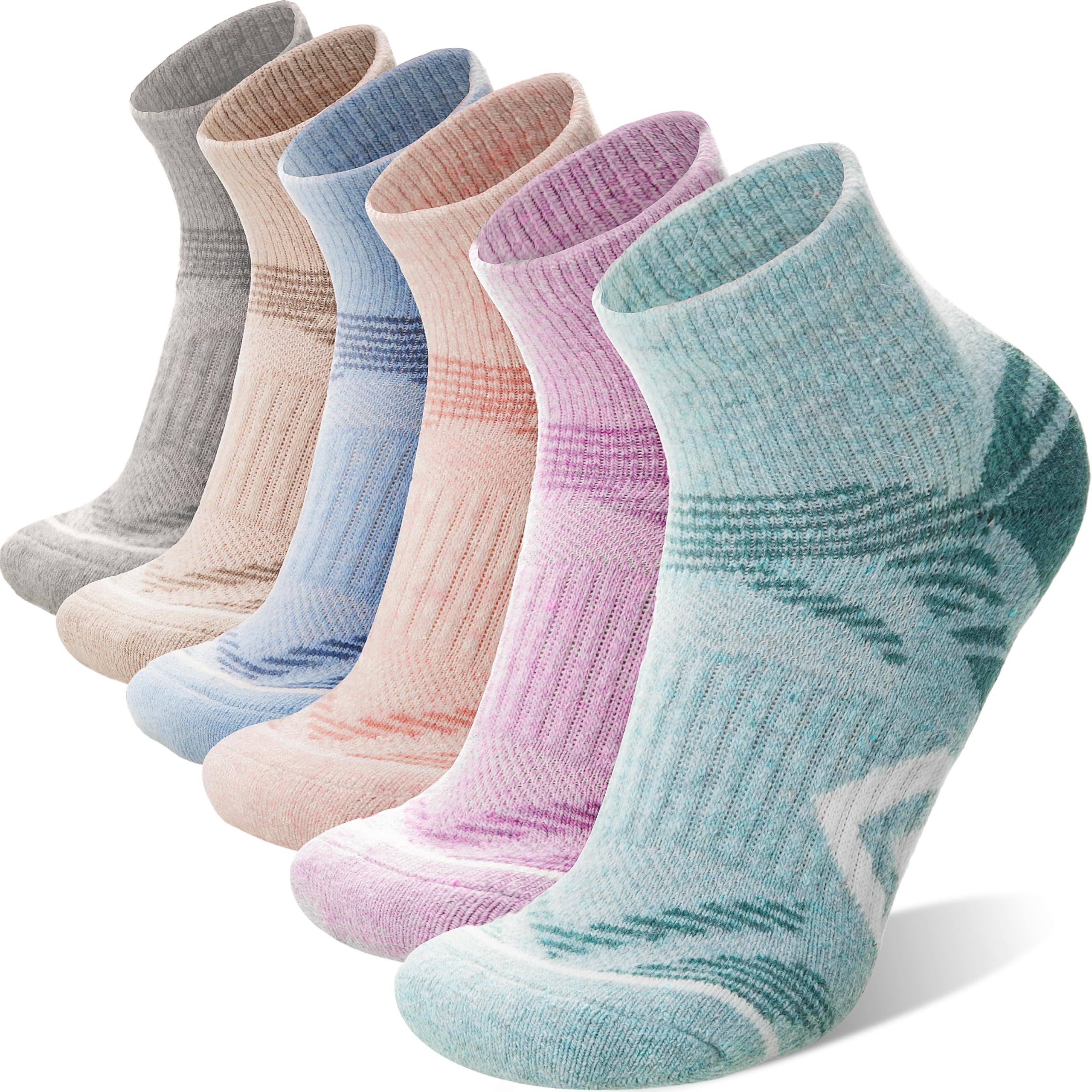 ANTSANG Merino Wool Quarter Ankle Hiking Running Socks for Women Men