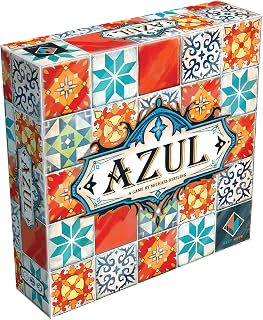 Azul Mosaic Tile-Placement Strategy Board Game, 2-4 Players, 30-45 Min | For mosaic fans, draft tiles to build a wall, Award-winning balance of beauty and strategy, Shifting tiles keep games unique